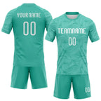 Custom Volleyball Jersey Aqua White Lines Sublimation, Custom Name Number, Women Girls Unisex Youth