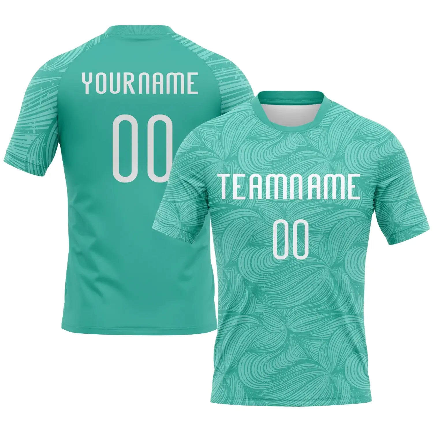 Custom Volleyball Jersey Aqua White Lines Sublimation, Custom Name Number, Women Girls Unisex Youth