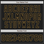 Custom Split Fashion Baseball Jersey White Black Old Gold Sublimation, Custom Name Number, Men Youth Unisex