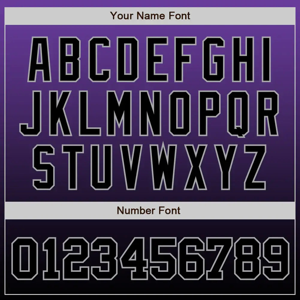 Custom Fade Fashion Baseball Jersey Purple Black Gray Sublimation, Custom Name Number, Men Youth Unisex
