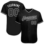 Custom Baseball Jersey Black White Sublimation, Custom Name Number, Men Youth Unisex