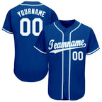 Custom Baseball Jersey Royal White Light Blue Sublimation, Custom Name Number, Men Youth Unisex