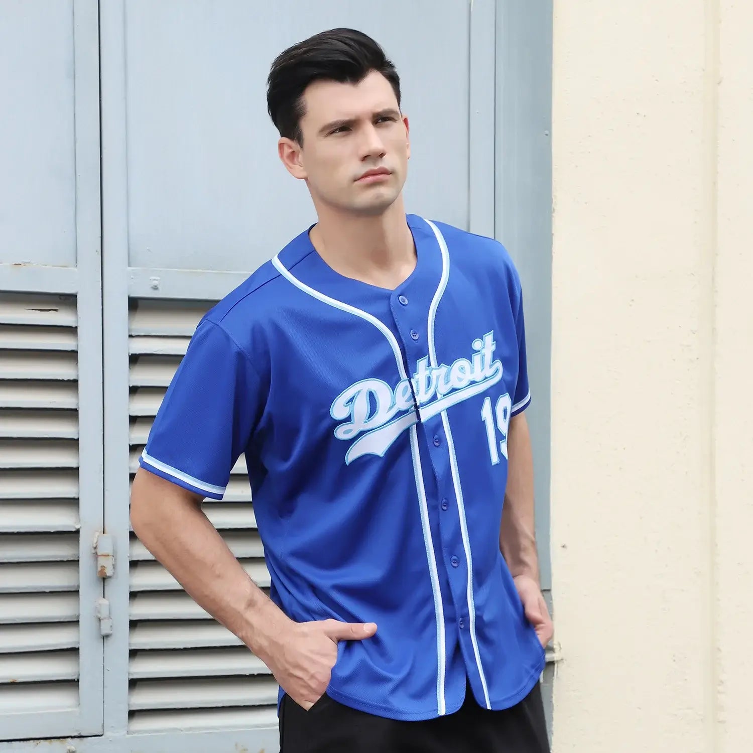 Custom Baseball Jersey Royal White Light Blue Sublimation, Custom Name Number, Men Youth Unisex