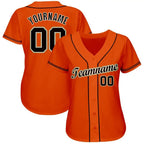Custom Baseball Jersey Orange Black Cream Old Gold Sublimation, Custom Name Number, Men Youth Unisex