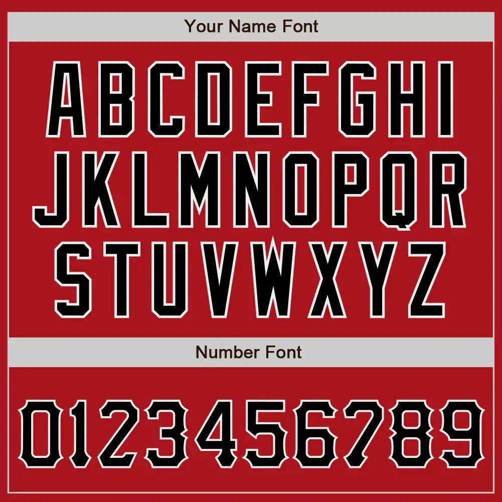 Custom Baseball Jersey Red Black White Sublimation, Custom Name Number, Men Youth Unisex