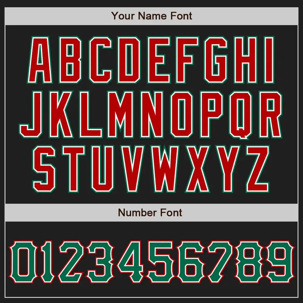 Custom 2-Button Softball Jersey Kelly Green Red Sublimation, Custom Name Number, Women Girls Unisex Youth