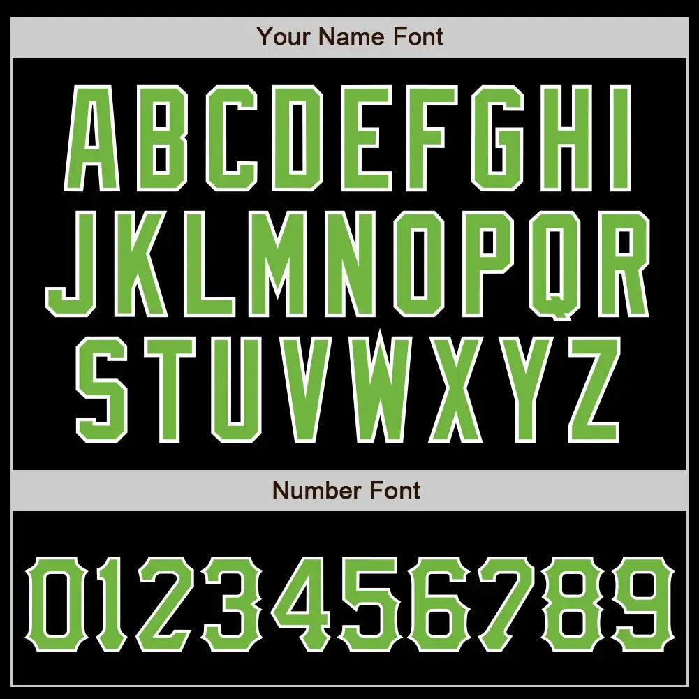 Custom Baseball Jersey Black Neon Green White Sublimation, Custom Name Number, Men Youth Unisex