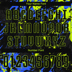 Custom Soccer Jersey Black Neon Green Royal Sublimation, Team Uniform Kit, Custom Name Number, Unisex Men Women Youth