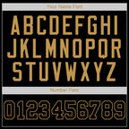 Custom Baseball Jersey Black Old Gold Sublimation, Custom Name Number, Men Youth Unisex