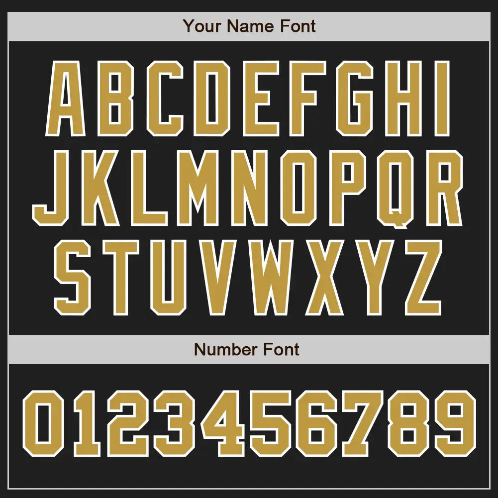 Custom Two Tone Baseball Jersey Black Old Gold White Sublimation, Custom Name Number, Men Youth Unisex