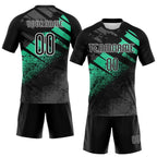 Custom Geometric Shape Volleyball Jersey Black Old Gold Sublimation, Custom Name Number, Women Girls Unisex Youth