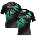 Custom Geometric Shape Volleyball Jersey Black Old Gold Sublimation, Custom Name Number, Women Girls Unisex Youth