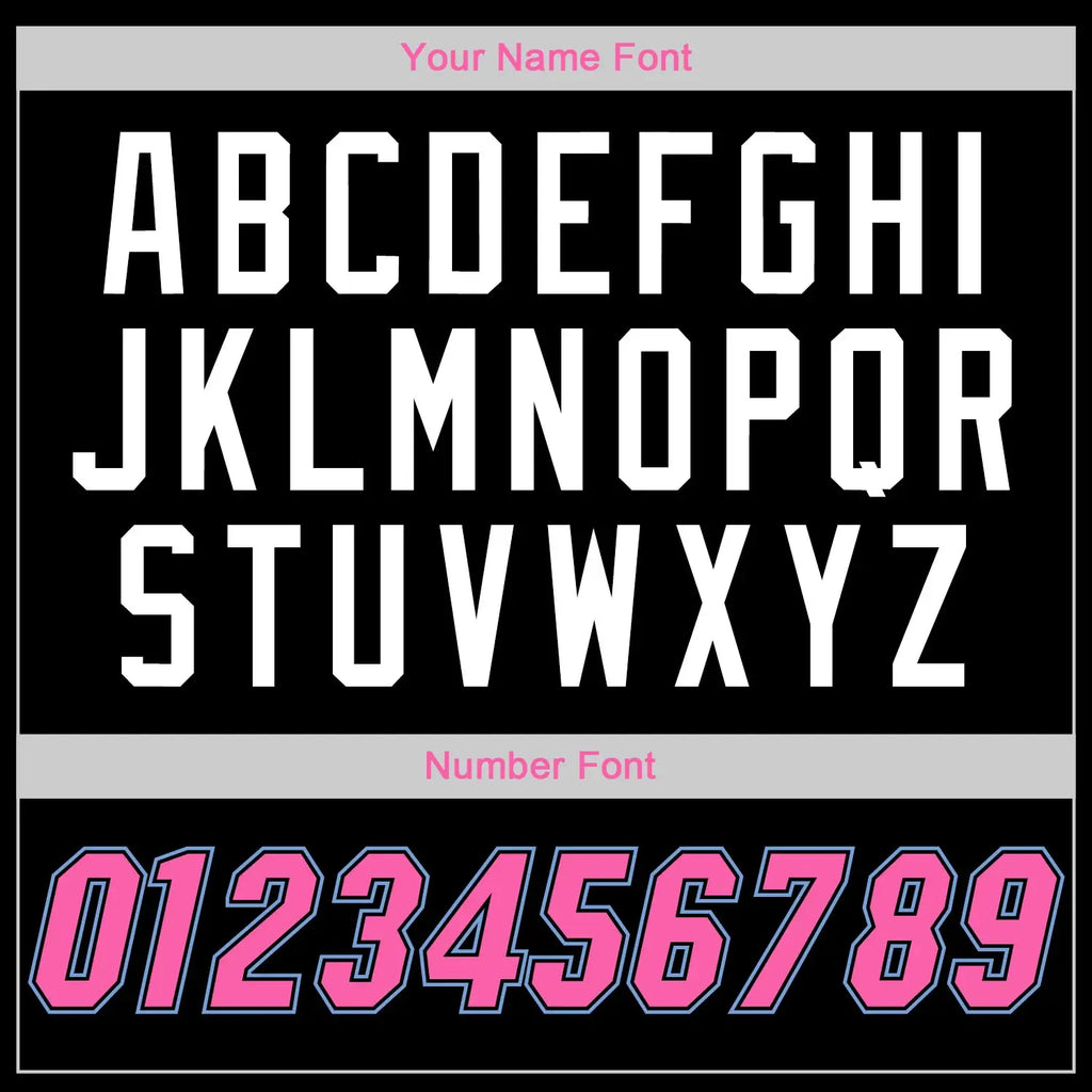 Custom Throwback Basketball Jersey Black Pink Light Blue Sublimation, Team Uniform Kit, Custom Name Number, Unisex Men Women Youth