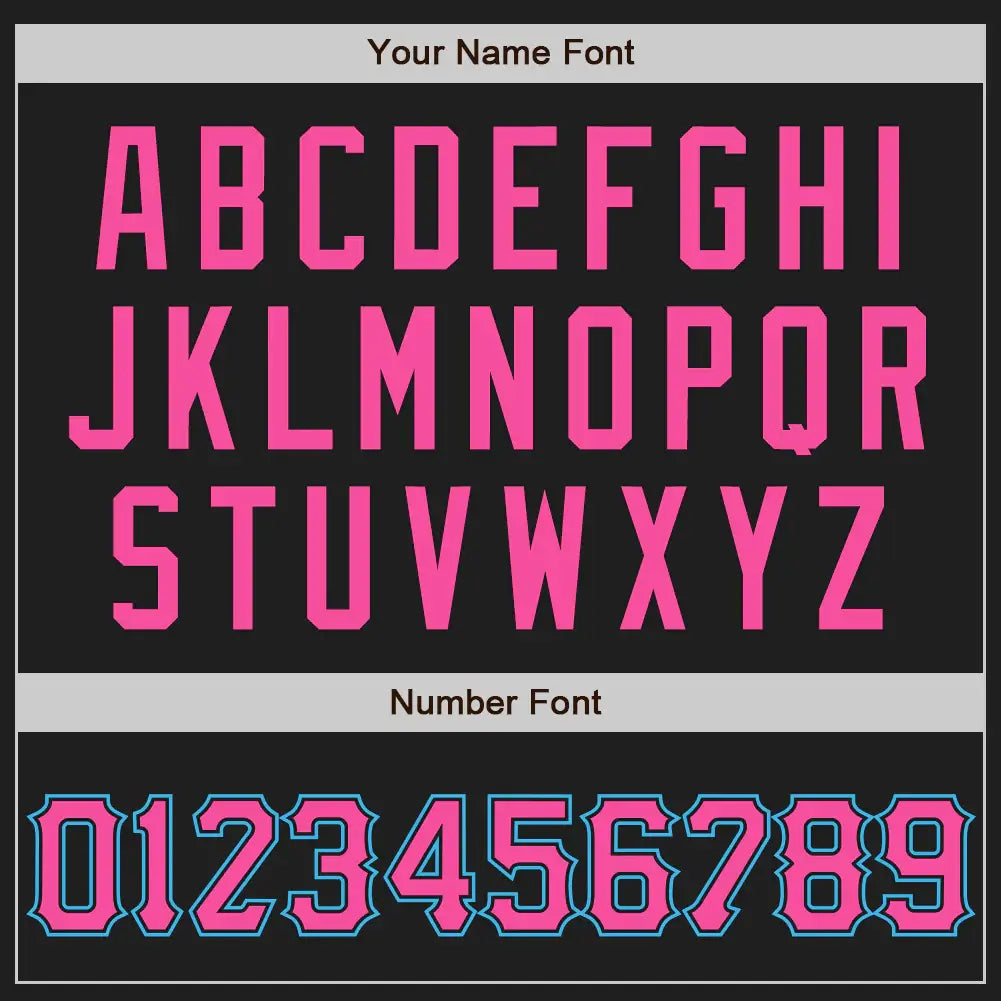 Custom 2-Button Softball Jersey Black Pink Sky Blue Sublimation, Custom Name Number, Women Girls Unisex Youth