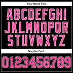 Custom Throwback Basketball Jersey Black Pink White Sublimation, Team Uniform Kit, Custom Name Number, Unisex Men Women Youth