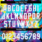 Custom 2-Button Softball Jersey 3D Pattern Black White Light Blue Sublimation, Custom Name Number, Women Girls Unisex Youth