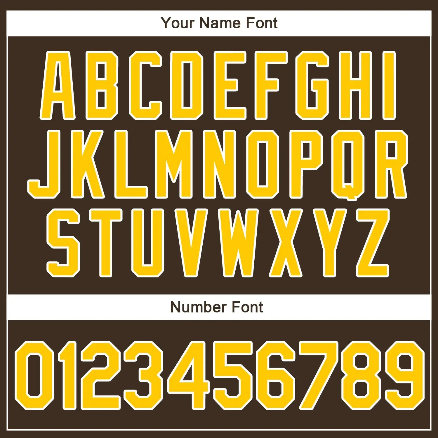 Custom Throwback Baseball Jersey Brown Gold White Sublimation, Custom Name Number, Men Youth Unisex