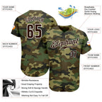 Custom Baseball Jersey Camo Brown White Sublimation, Custom Name Number, Men Youth Unisex