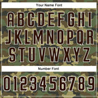 Custom Baseball Jersey Camo Brown White Sublimation, Custom Name Number, Men Youth Unisex