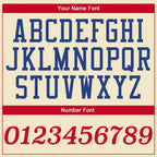 Custom Throwback Basketball Jersey Cream Red Royal Sublimation, Team Uniform Kit, Custom Name Number, Unisex Men Women Youth