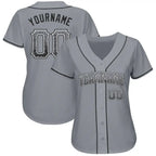 Custom Drift Fashion Baseball Jersey Gray Black White Sublimation, Custom Name Number, Men Youth Unisex