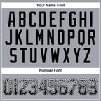 Custom Drift Fashion Baseball Jersey Gray Black White Sublimation, Custom Name Number, Men Youth Unisex