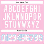 Custom Throwback Basketball Jersey Light Pink White Light Blue Sublimation, Team Uniform Kit, Custom Name Number, Unisex Men Women Youth