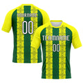 Custom Abstract Shape Volleyball Jersey Light Yellow Green Black Sublimation, Custom Name Number, Women Girls Unisex Youth