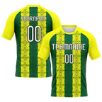 Custom Abstract Shape Volleyball Jersey Light Yellow Green Black Sublimation, Custom Name Number, Women Girls Unisex Youth
