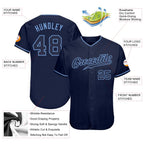 Custom Baseball Jersey Navy Light Blue Sublimation, Custom Name Number, Men Youth Unisex