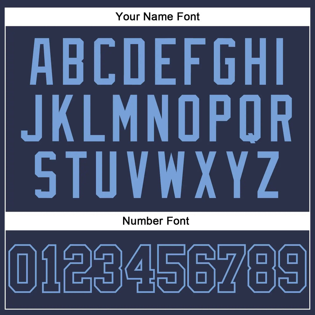 Custom Baseball Jersey Navy Light Blue Sublimation, Custom Name Number, Men Youth Unisex
