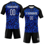 Custom Volleyball Jersey Navy Thunder Blue Black Lightning Sublimation, Custom Name Number, Women Girls Unisex Youth