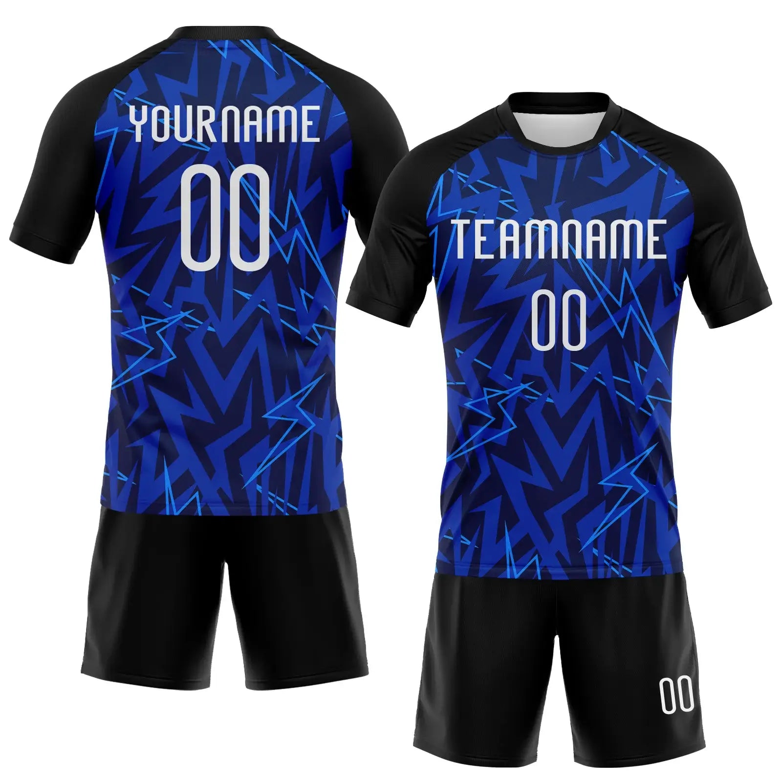 Custom Volleyball Jersey Navy Thunder Blue Black Lightning Sublimation, Custom Name Number, Women Girls Unisex Youth