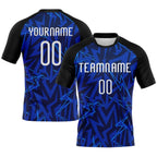 Custom Volleyball Jersey Navy Thunder Blue Black Lightning Sublimation, Custom Name Number, Women Girls Unisex Youth
