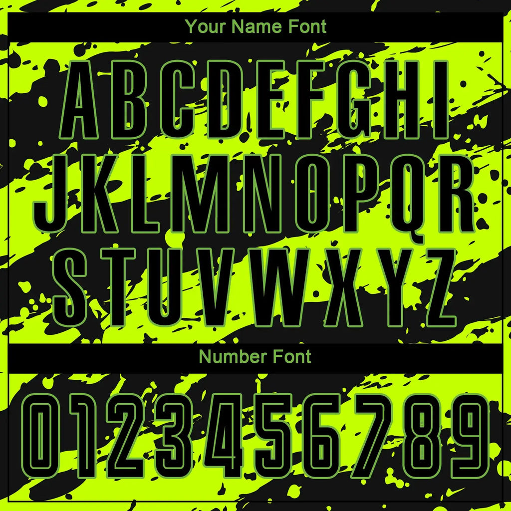 Custom Soccer Jersey Neon Green Black Sublimation, Team Uniform Kit, Custom Name Number, Unisex Men Women Youth