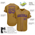 Custom Drift Fashion Baseball Jersey Old Gold Purple Black Sublimation, Custom Name Number, Men Youth Unisex