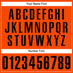 Custom Baseball Jersey Orange Black Sublimation, Custom Name Number, Men Youth Unisex