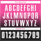 Custom Soccer Jersey Pink White Black Sublimation, Team Uniform Kit, Custom Name Number, Unisex Men Women Youth