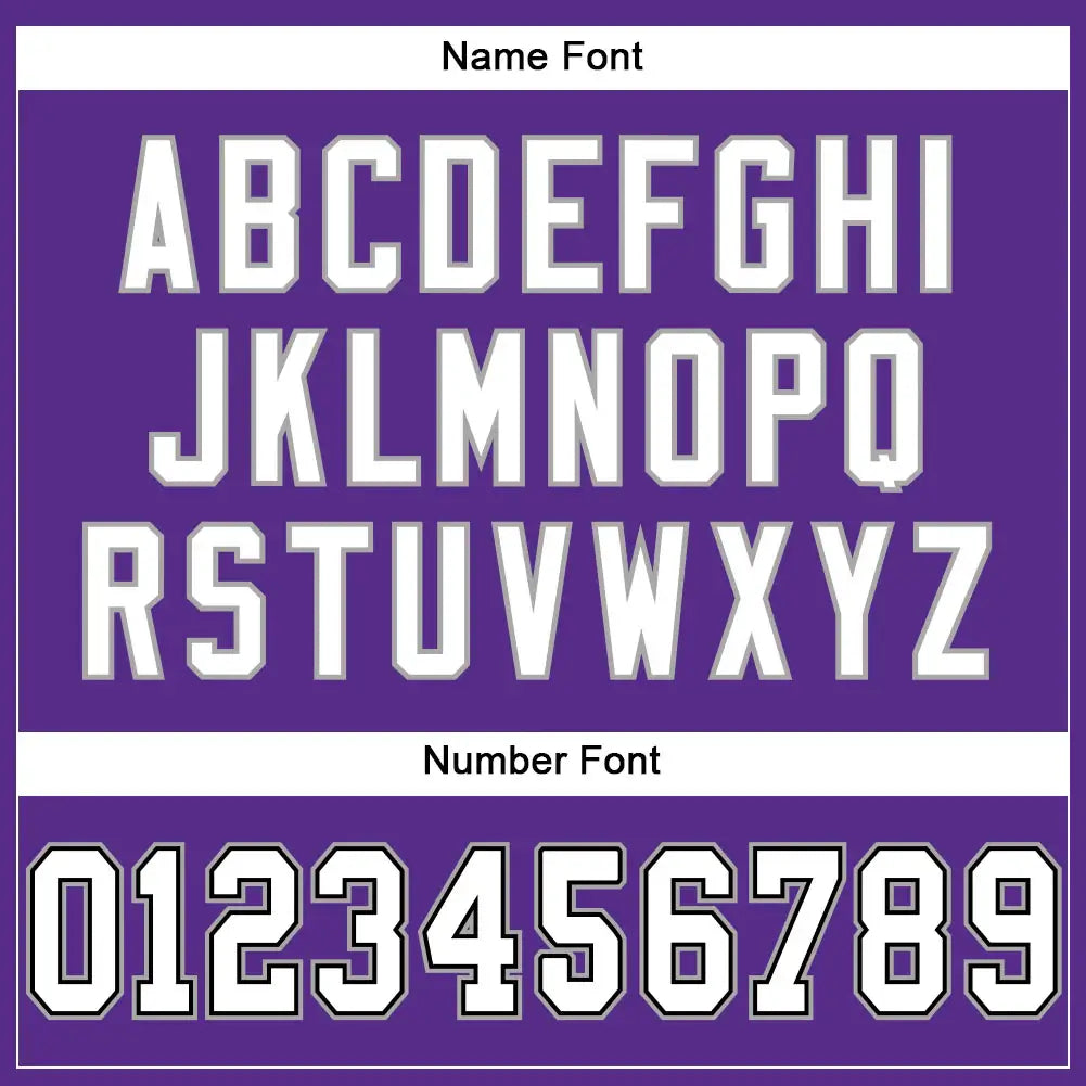 Custom Mesh Football Jersey Purple White Gray Pro Style Sublimation, Custom Name Number, Men Youth Unisex