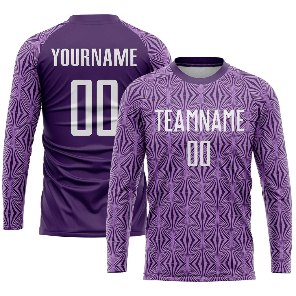 Custom Soccer Jersey Light Purple White Sublimation, Team Uniform Kit, Custom Name Number, Unisex Men Women Youth