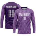 Custom Soccer Jersey Light Purple White Sublimation, Team Uniform Kit, Custom Name Number, Unisex Men Women Youth