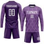 Custom Soccer Jersey Light Purple White Sublimation, Team Uniform Kit, Custom Name Number, Unisex Men Women Youth