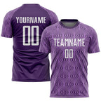 Custom Soccer Jersey Light Purple White Sublimation, Team Uniform Kit, Custom Name Number, Unisex Men Women Youth