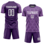 Custom Soccer Jersey Light Purple White Sublimation, Team Uniform Kit, Custom Name Number, Unisex Men Women Youth