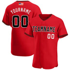 Custom American Flag Fashion Baseball Jersey Red Black White Sublimation, Custom Name Number, Men Youth Unisex
