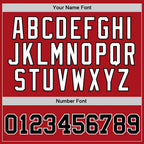 Custom Throwback Basketball Jersey Red Black White Sublimation, Team Uniform Kit, Custom Name Number, Unisex Men Women Youth