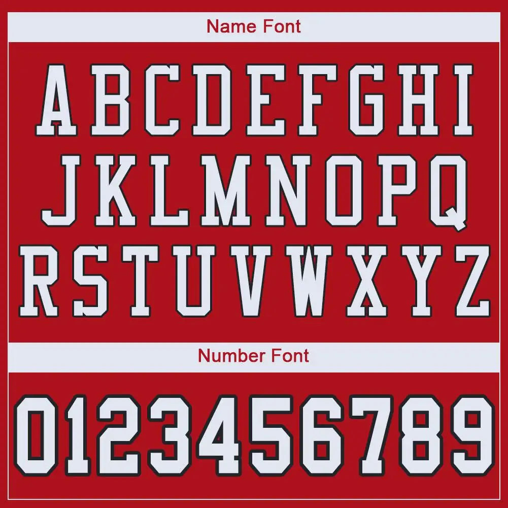 Custom Mesh Football Jersey Red White Black Pro Style Sublimation, Custom Name Number, Men Youth Unisex