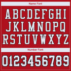 Custom Mesh Football Jersey Red White Black Pro Style Sublimation, Custom Name Number, Men Youth Unisex