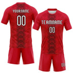 Custom Volleyball Jersey Red White Black Arrow Shape Sublimation, Custom Name Number, Women Girls Unisex Youth