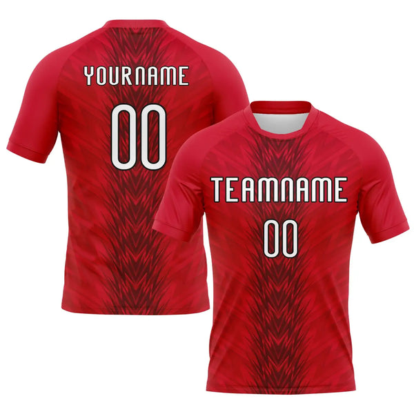 Custom Volleyball Jersey Red White Black Arrow Shape Sublimation, Custom Name Number, Women Girls Unisex Youth